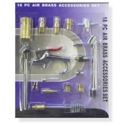 18 Piece Air Brass Accessories Set