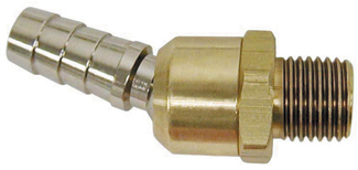 Coilhose Brass Swivel Fittings w/ Air Inlet 1/4" MPT & Size 5/16" Barb