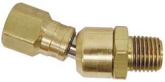 Coilhose Brass Swivel Fittings w/ Air Inlet 1/4" MPT & Size 1/4" FPT