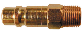 Coilhose Male Industrial Quick Change Connectors w/ Air Inlet 1/2" & Series 12