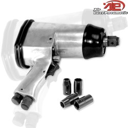 Airluxe 1/2" dr. Short Shank Air Impact Wrench w/ 4 Sockets